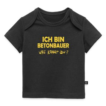 Yrke: Betongarbeider - T-skjorte Premium baby økologisk - svart - Foran