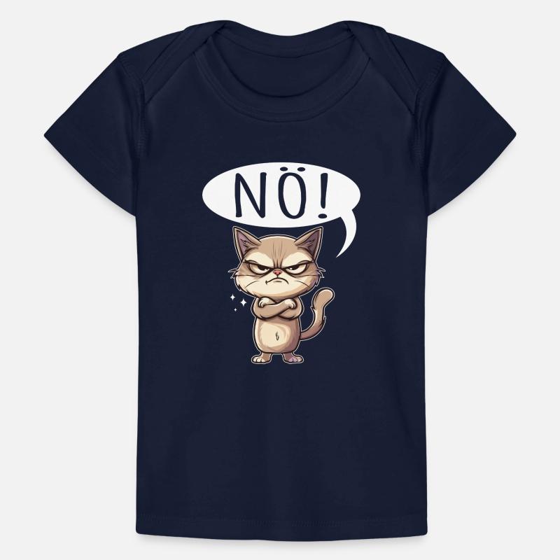 Cool Cat Nope funny saying grumpy Baby Premium Organic T-shirt