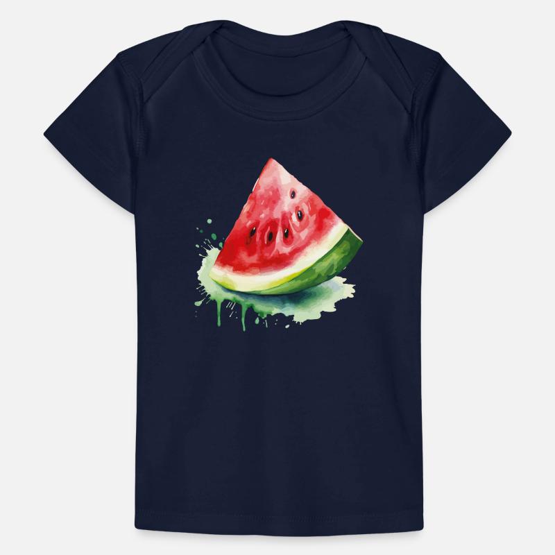 Éclaboussure d’aquarelle pastèque T-shirt Premium bébé bio
