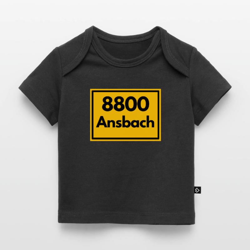 OLD POSTCODE POSTCODE RETRO 8800 ANSBACH FRANKEN Baby Premium Organic T-shirt