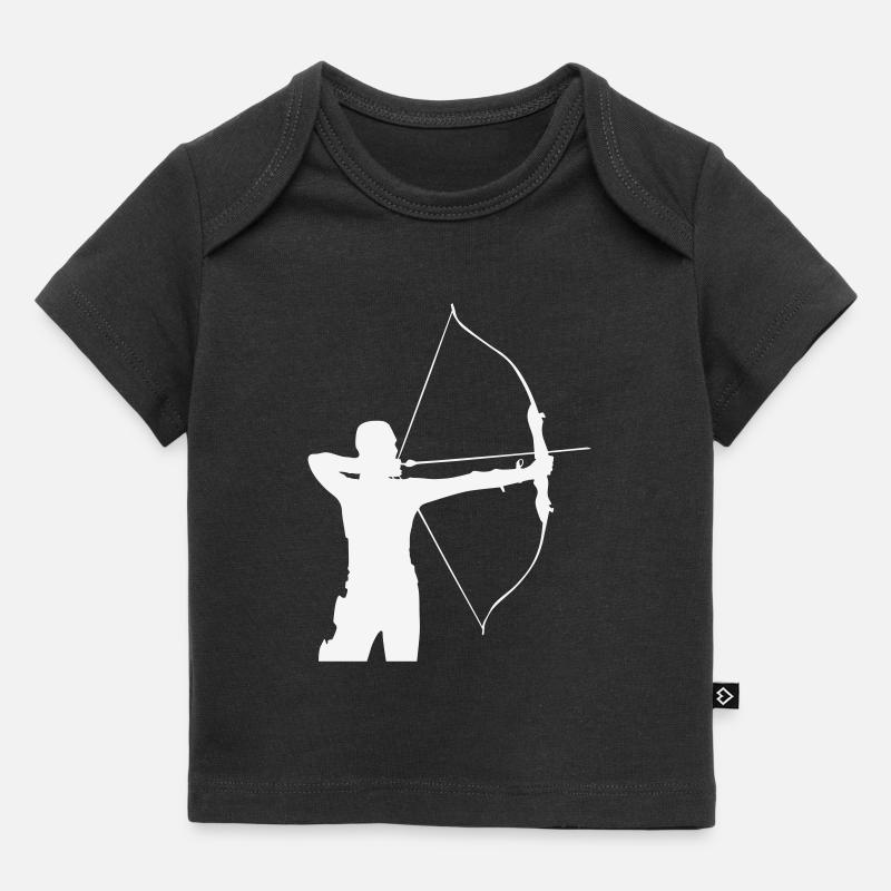 Silhouette d’archer - T-shirt Premium bébé bio - noir