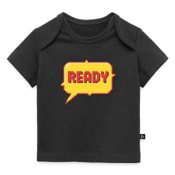 Ready Pixel Burst - Baby Premium Organic T-Shirt - Schwarz - Vorne