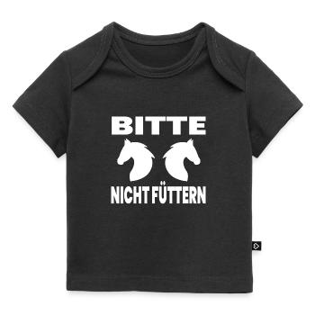 Chevaux - T-shirt Premium bébé bio - noir - Devant