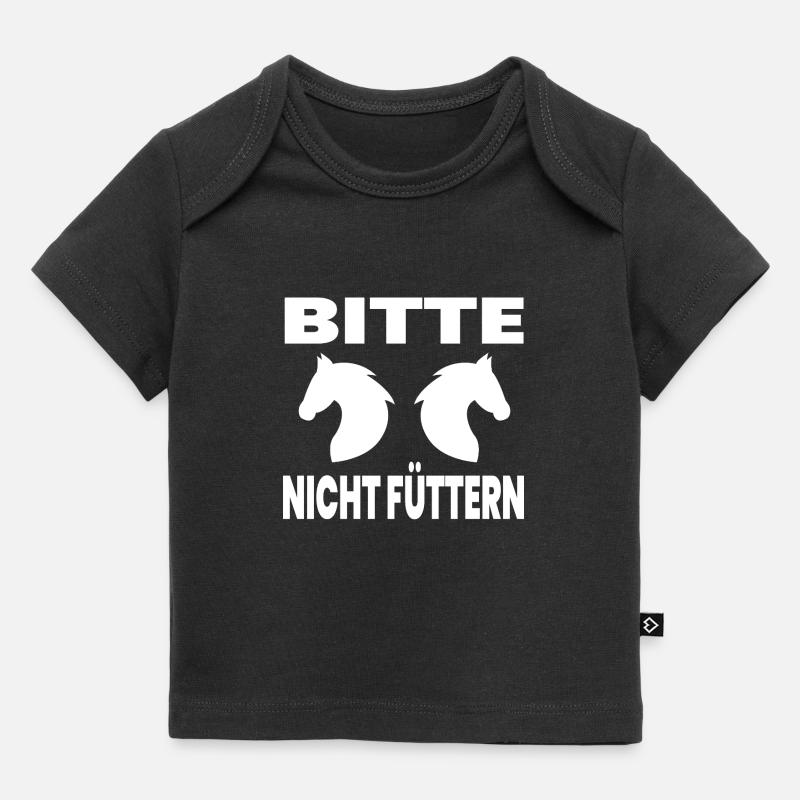 Chevaux - T-shirt Premium bébé bio - noir