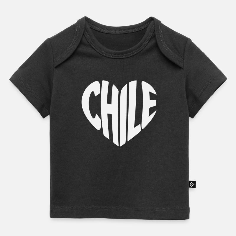 Chile Heart Typography Design - Baby Premium Organic T-shirt - black