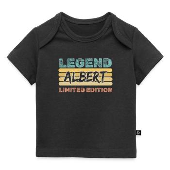 Spruch Albert - Baby Premium Organic T-Shirt - Schwarz - Vorne
