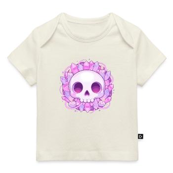 Kristallskull mit Kristallen - Baby Premium Organic T-Shirt - Dunkelnavy - Vorne