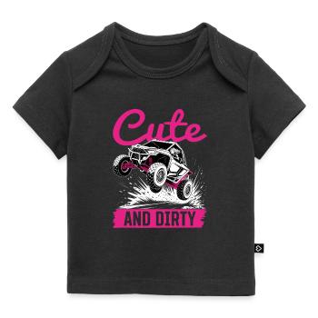 UTV Fille tout-terrain Femme 4 roues côte à côte - T-shirt Premium bébé bio - noir - Devant