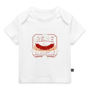 Reine du Barbecue Logo Festif - T-shirt Premium bébé bio - marine foncé - Devant