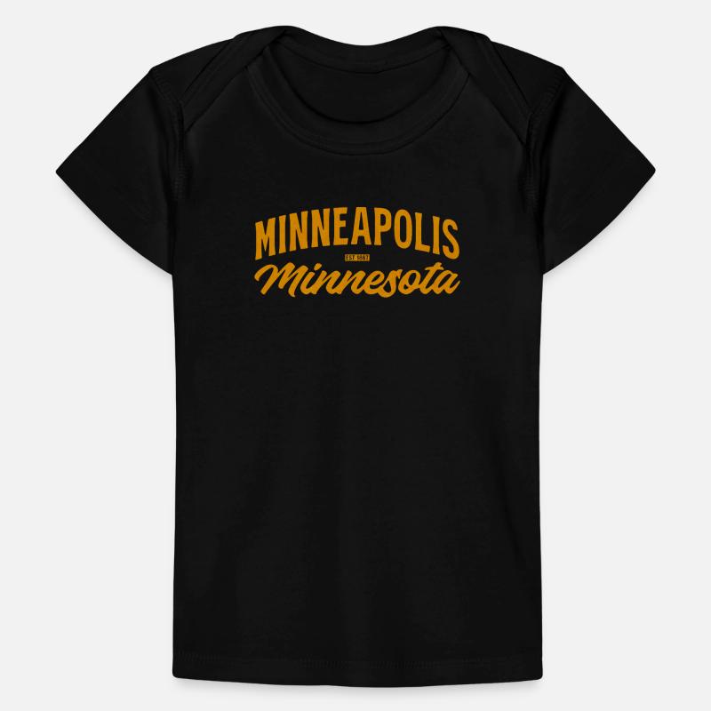 Minneapolis Script Vintage Orange Baby Premium Organic T-Shirt