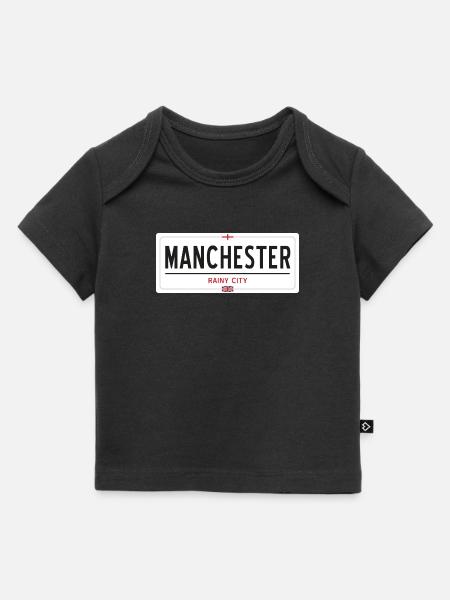 Ortsschild von Manchester - Baby Premium Organic T-Shirt - Schwarz