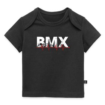 BMX Pulse Grafik T-Shirt - Baby Premium Organic T-Shirt - Schwarz - Vorne