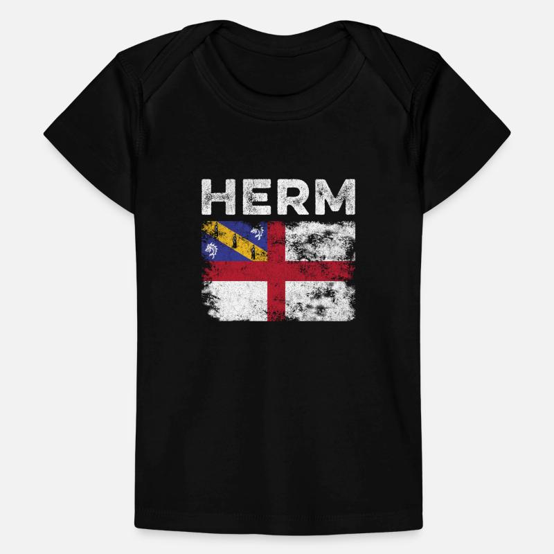 Drapeau Herm en détresse - Herm Flag T-shirt Premium bébé bio