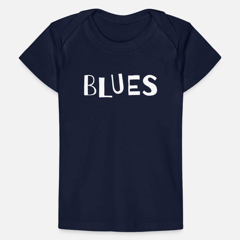 Distressed Blues Typography Baby Premium Organic T-shirt