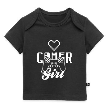 Gamer Girl - T-shirt Premium bébé bio - noir - Devant