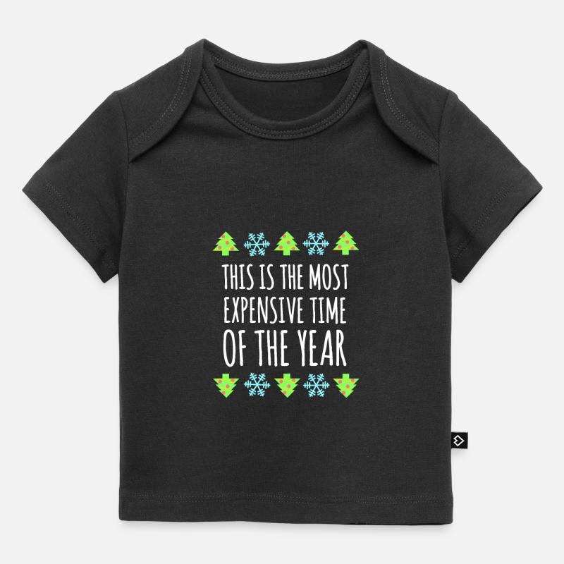 Période la plus chère de l’année : Humour de Noël - T-shirt Premium bébé bio - noir