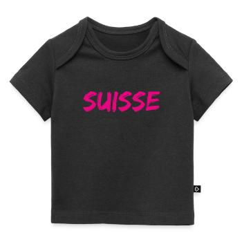 SCHWEIZ. LAND - Baby Premium Organic T-Shirt - Schwarz - Vorne