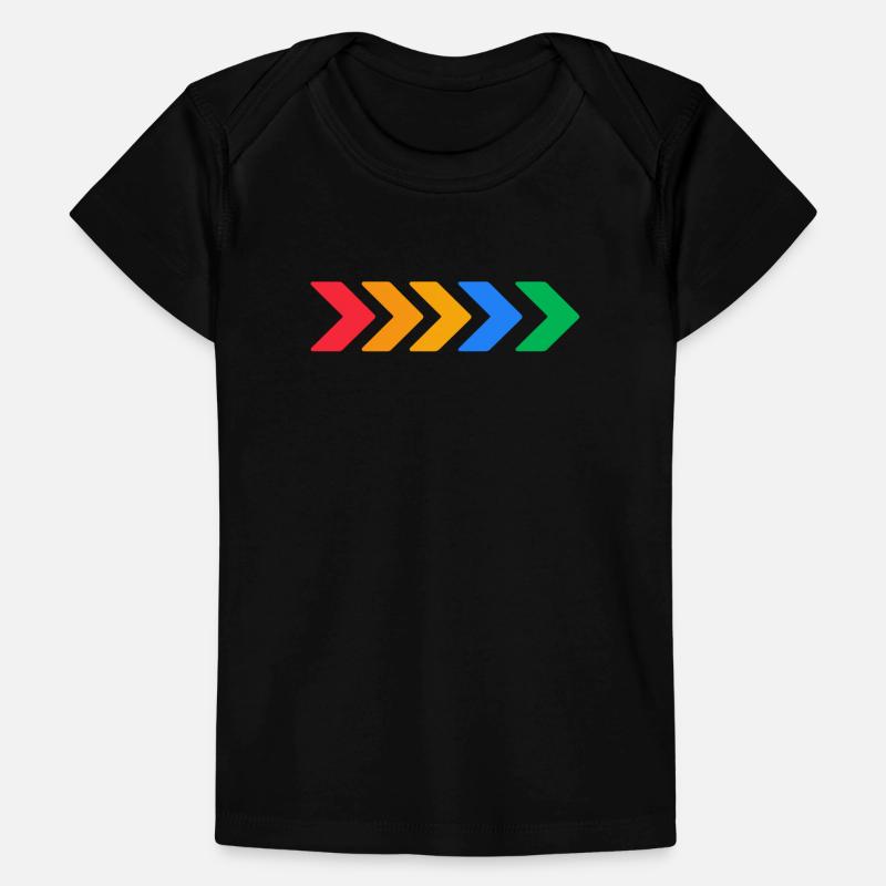 Colorful Arrows – Progress in Five Colors Baby Premium Organic T-shirt