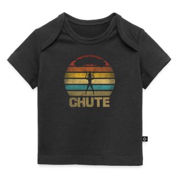 Femme parachutante Oh Chute Parachute - T-shirt Premium bébé bio - noir - Devant