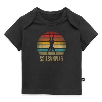 Handstand Fitness Gymnast Sports Parkour - Baby Premium Organic T-shirt - black - Front