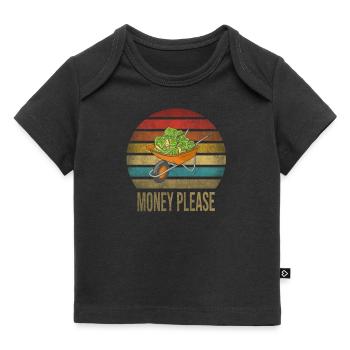 Cash Money Brouette Pushcart Sunset - T-shirt Premium bébé bio - noir - Devant