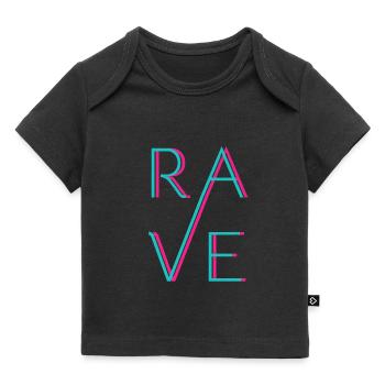 RAVE - Techno Love - Baby Premium Organic T-Shirt - Schwarz - Vorne