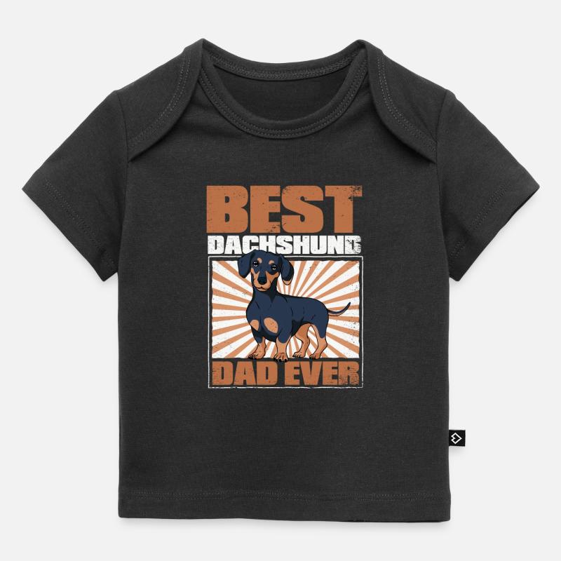 Chien teckel - T-shirt Premium bébé bio - noir