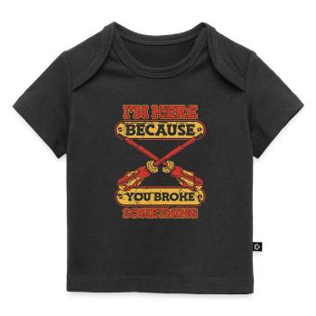 Electrician Electronics Technician Craftsman Profession Saying - Baby Premium Organic T-shirt - black - Front