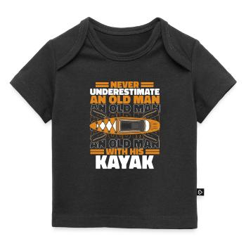 Kajak Kayak Kayaking - T-shirt Premium bébé bio - noir - Devant
