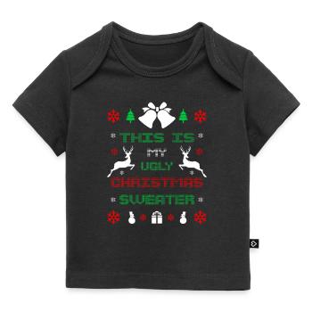 Ugly Christmas - Baby Premium Organic T-Shirt - Schwarz - Vorne