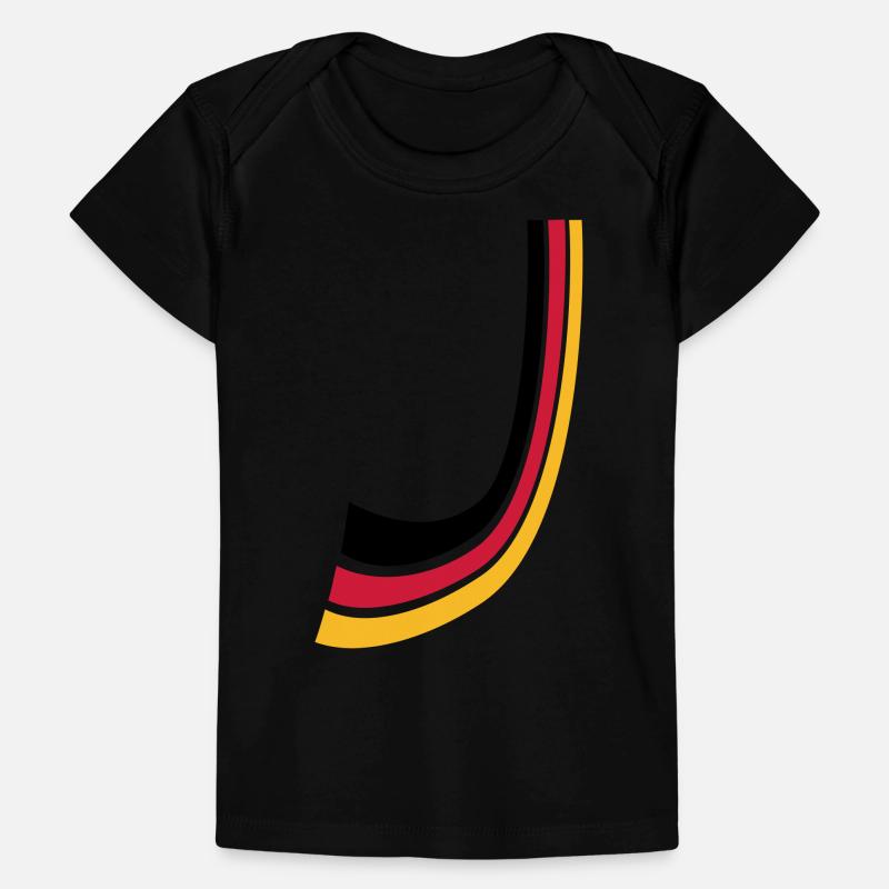 Lignes de proue Allemagne drapeau T-shirt Premium bébé bio