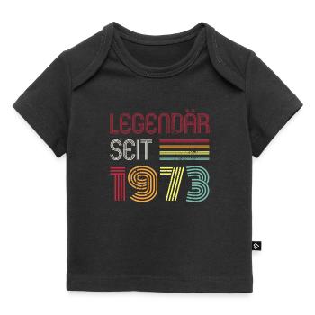 Legendär Seit 1973 Jahr Retro 73er Jahrgang - Baby Premium Organic T-Shirt - Schwarz - Vorne