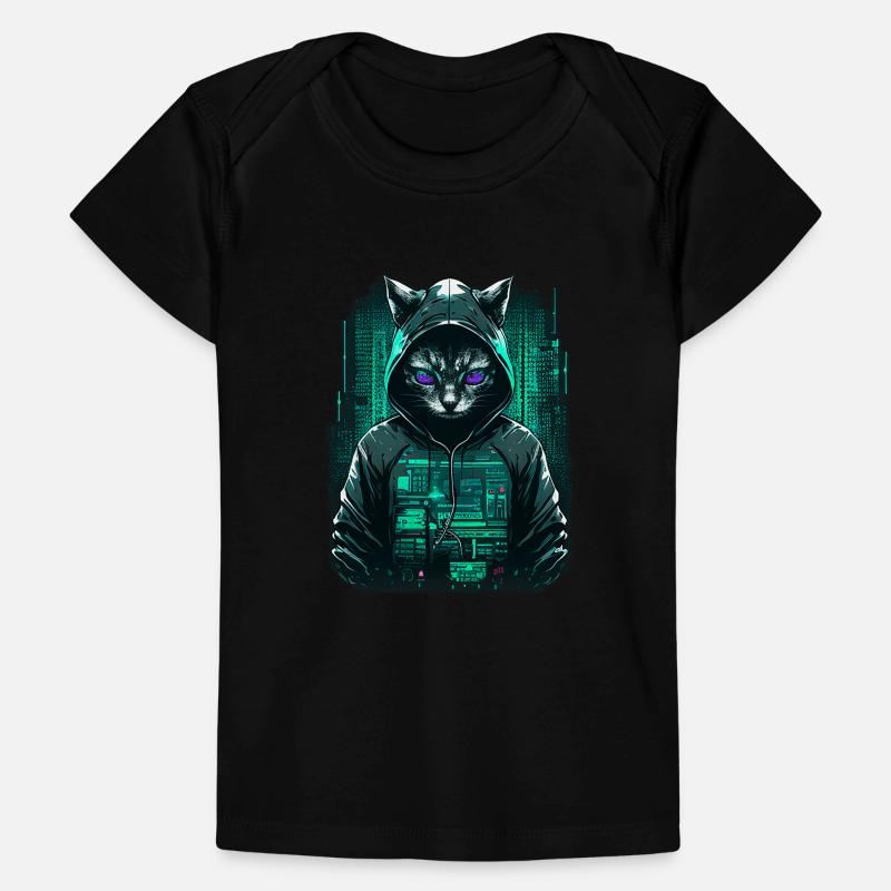 Cyber Hacker Cat Baby Premium Organic T-shirt