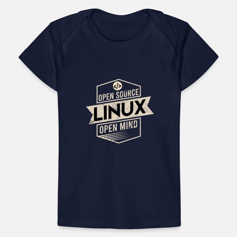 Open Source Open Mind Linux Betriebssystem Baby Premium Organic T-Shirt
