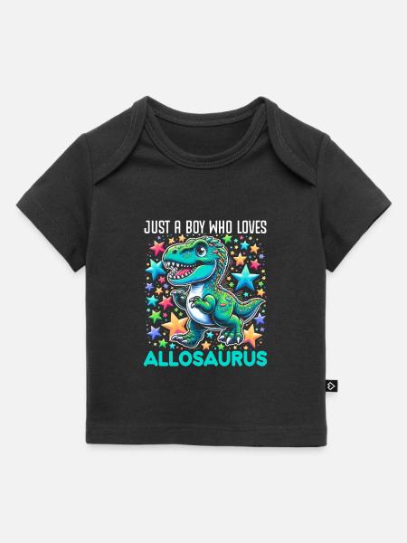 Dinosaur Lover Dino Allosaurus - Baby Premium Organic T-shirt - black