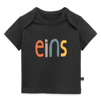 Erster Geburtstag ich bin 1 Jahr Retro Design - Baby Premium Organic T-Shirt - Schwarz - Vorne