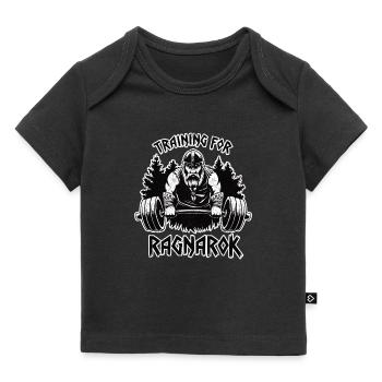 Training für Ragnarok Lustiger Wikinger-Gym-Humor - Baby Premium Organic T-Shirt - Schwarz - Vorne