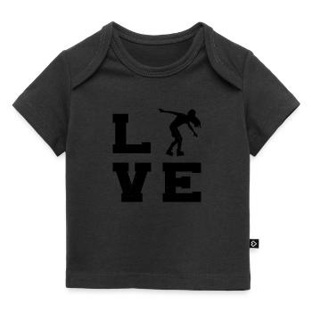 Rollschuh Damen Rollerskaten Rollschuhlaufen - Baby Premium Organic T-Shirt - Schwarz - Vorne