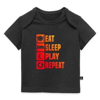 Herren Badmintonspieler Damen Squash Badminton - Baby Premium Organic T-Shirt - Schwarz - Vorne