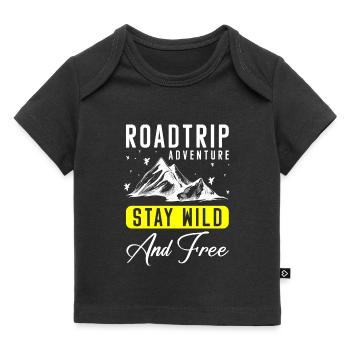 Voyage en camping de vacances - T-shirt Premium bébé bio - noir - Devant