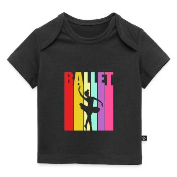 Danseuse de ballet - T-shirt Premium bébé bio - noir - Devant