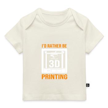 3D Druck - Baby Premium Organic T-Shirt - Dunkelnavy - Vorne