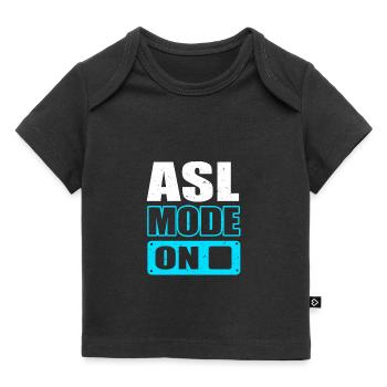 Gebärdensprache Gebärde ASL gehörlos - Baby Premium Organic T-Shirt - Schwarz - Vorne