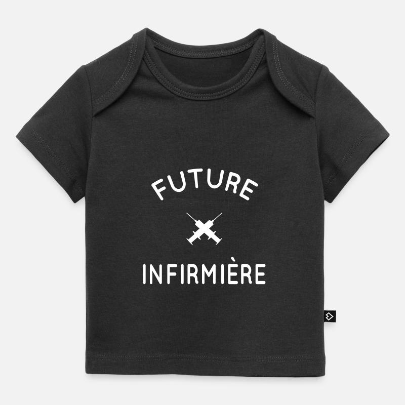 Future infirmière - Idée cadeau - T-shirt Premium bébé bio - noir