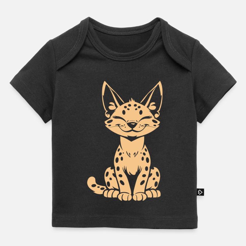 serval - T-shirt Premium bébé bio - noir