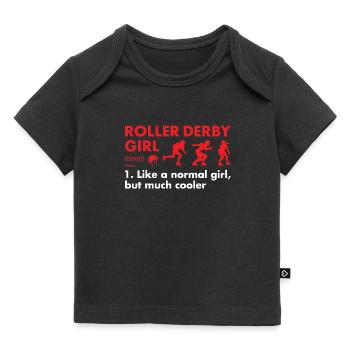 Sport Girl Définition Roller Derby - T-shirt Premium bébé bio - noir - Devant