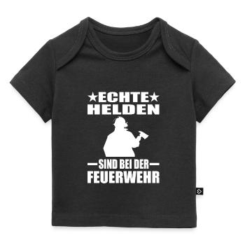 Feuerwehr - Baby Premium Organic T-Shirt - Schwarz - Vorne
