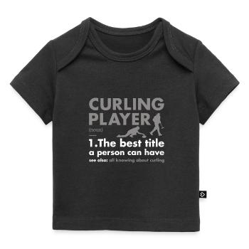 Sport Player Definition Curling - Baby Premium Organic T-shirt - black - Front