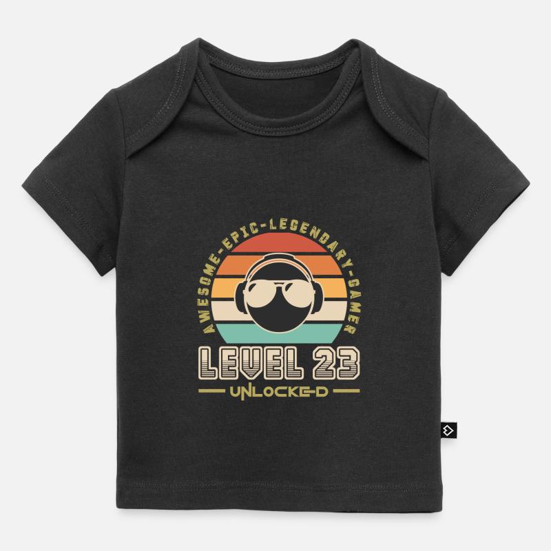 Level 23 - T-shirt Premium bébé bio - noir