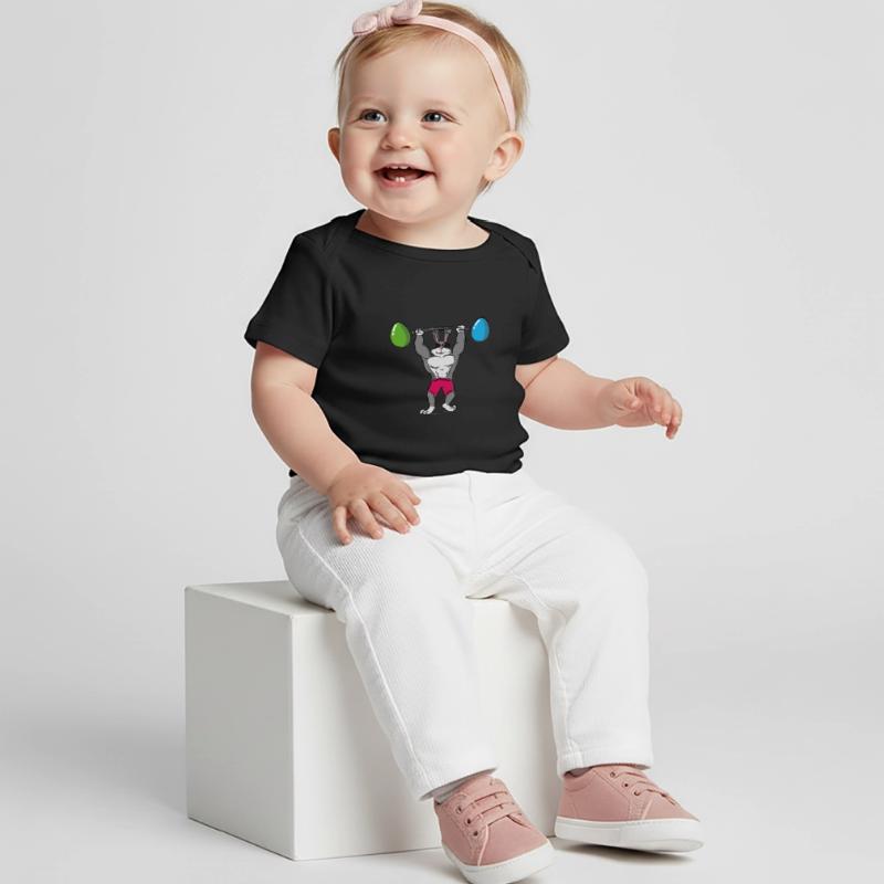 Cool Easter Easter Egg Dumbbell Sunglasses Baby Premium Organic T-shirt